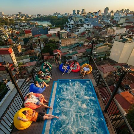 Lakeview Backpackers Hostel & Rooftop Bar Hanoj Exteriér fotografie