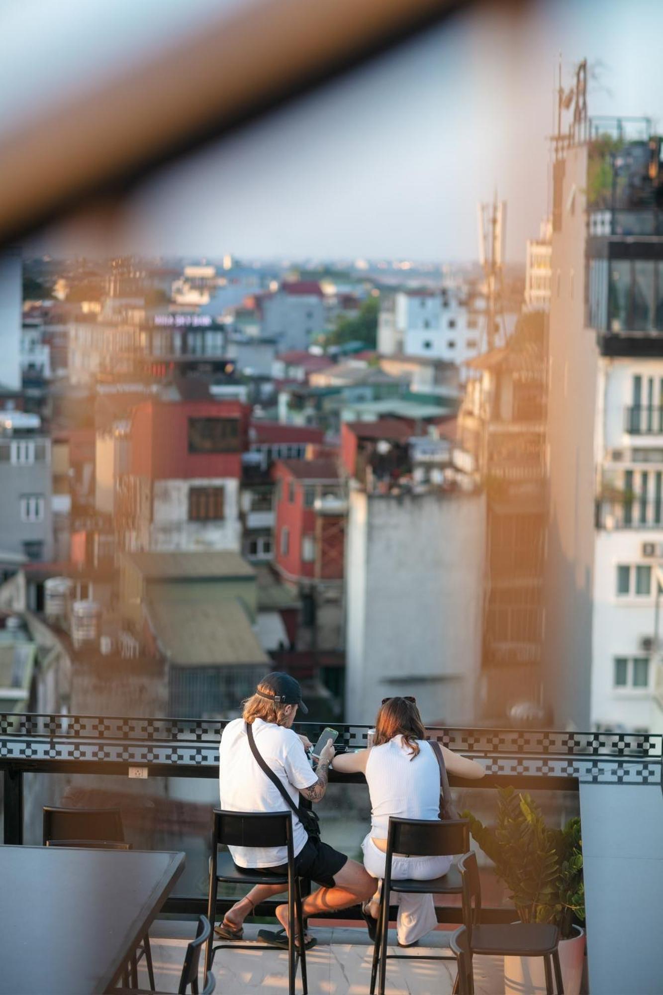 Lakeview Backpackers Hostel & Rooftop Bar Hanoj Exteriér fotografie