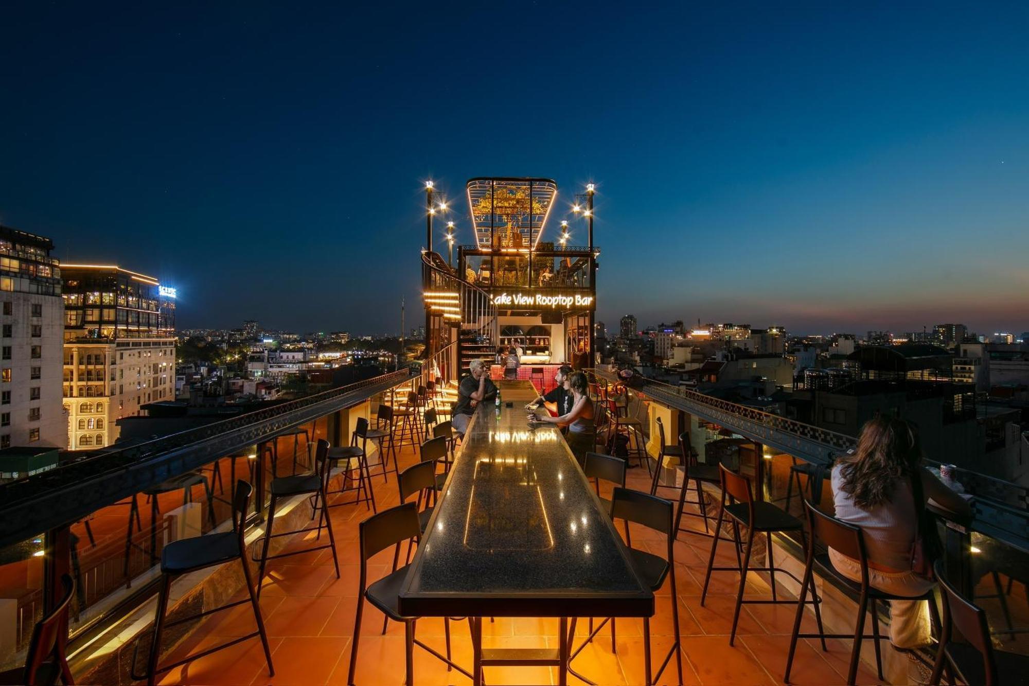 Lakeview Backpackers Hostel & Rooftop Bar Hanoj Exteriér fotografie