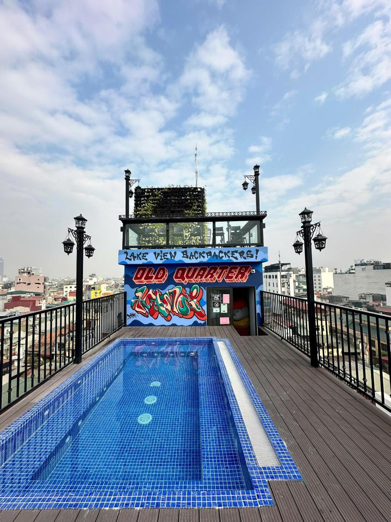 Lakeview Backpackers Hostel & Rooftop Bar Hanoj Exteriér fotografie