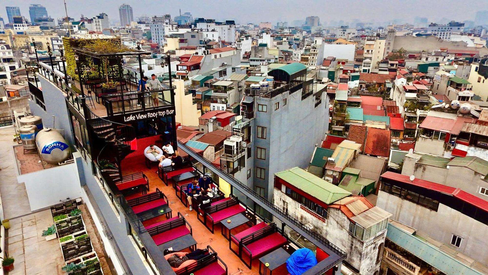 Lakeview Backpackers Hostel & Rooftop Bar Hanoj Exteriér fotografie